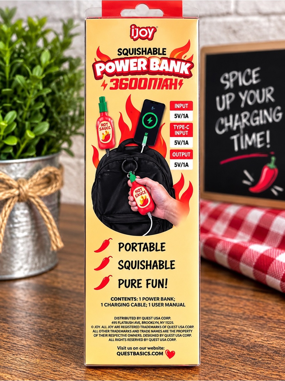 Hot Sauce squishy Power Bank - 3600mAh - Picture 3 of 3
